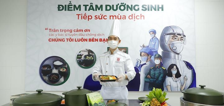 Minh Long thực hiện chương trình “Bữa điểm tâm cho tuyến đầu chống dịch”