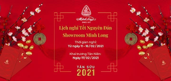 Minh Long thông báo thời gian nghỉ tết Tân Sửu 2021