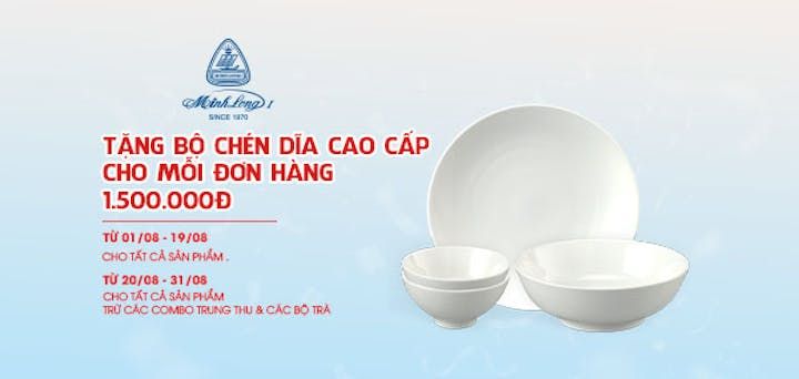 Ưu đãi tháng 8: Nhiều quà tặng và voucher mua sắm giá trị