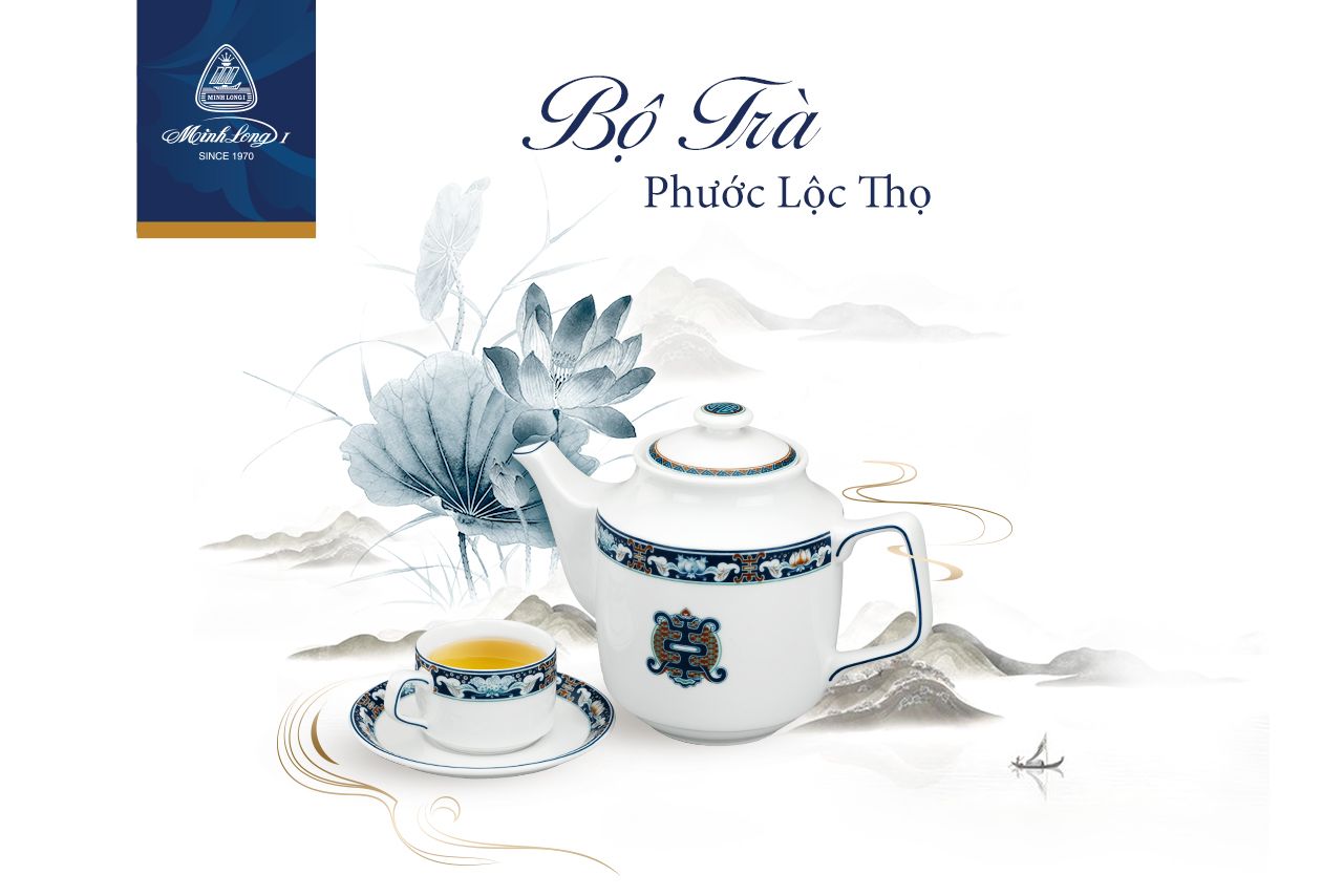 BỘ TRÀ PHƯỚC LỘC THỌ - GỬI GẮM SỰ TỐT LÀNH TRONG LỜI CHÚC TAM ĐA