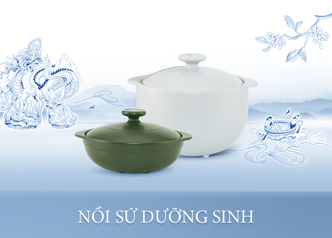 NỒI SỨ DƯỠNG SINH được nghiên cứu trong 15 năm để tạo sự an toàn cho sức khỏe cho người sử dụng.