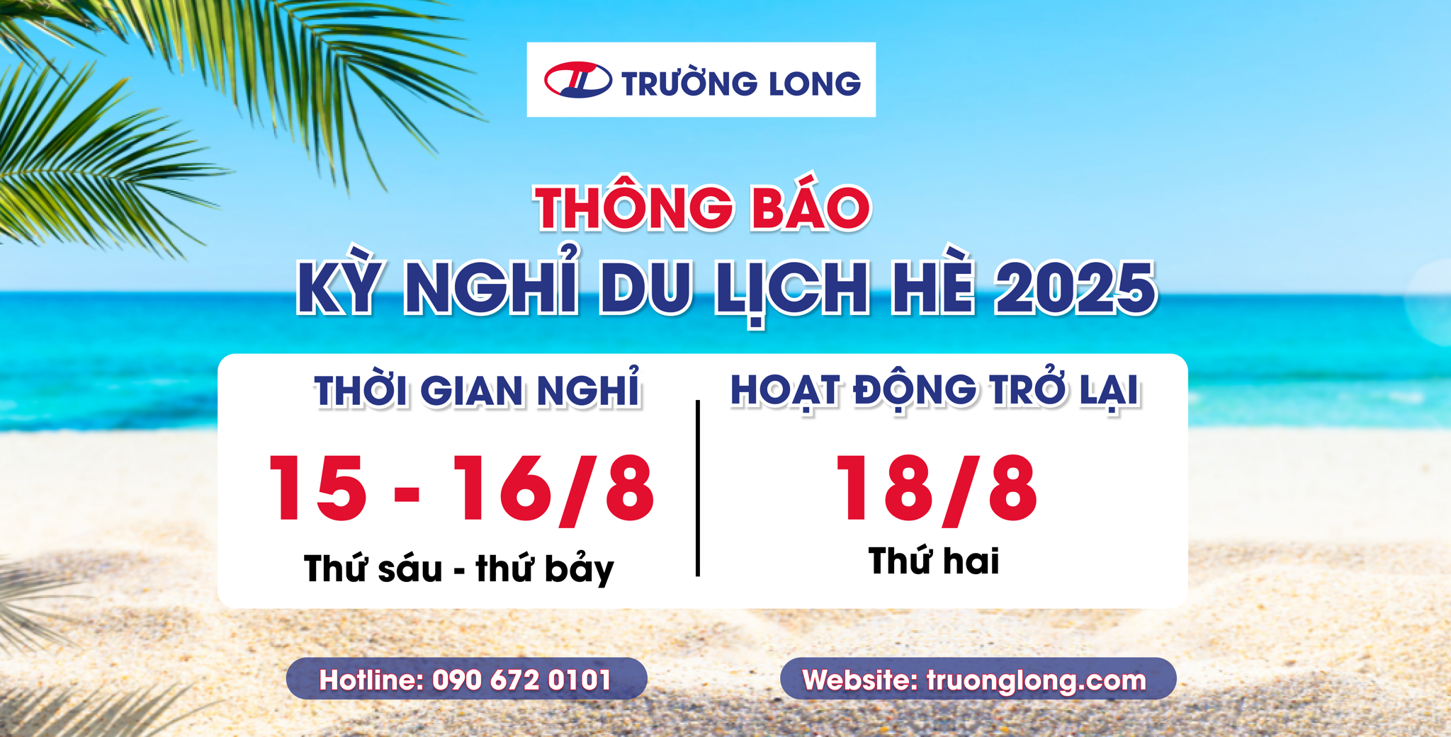 💥Lịch nghỉ du lịch năm 2025