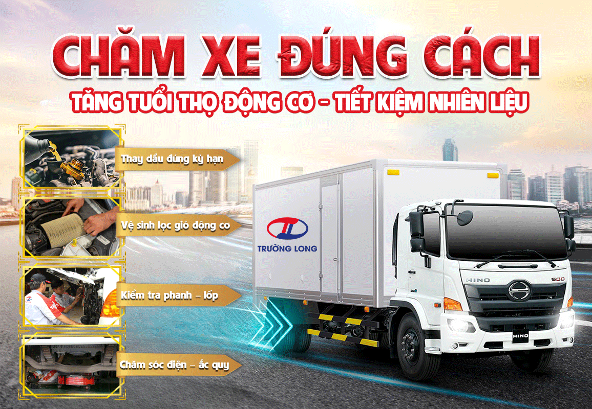 Mẹo bảo dưỡng xe Hino 500 tiết kiệm nhiên liệu tăng tuổi thọ động cơ