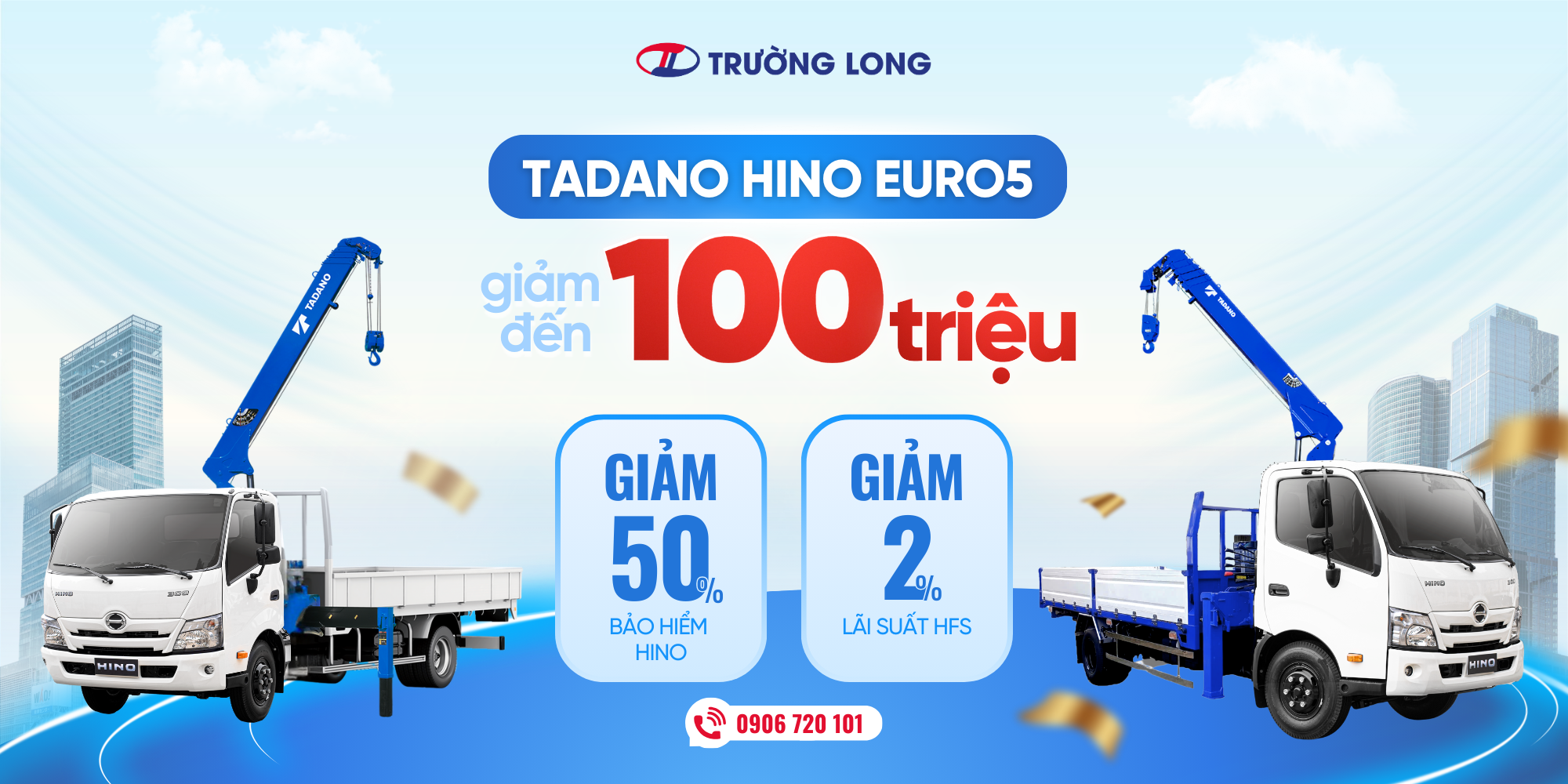 KHUYẾN MÃI XE TẢI CẨU TADANO HINO EURO5