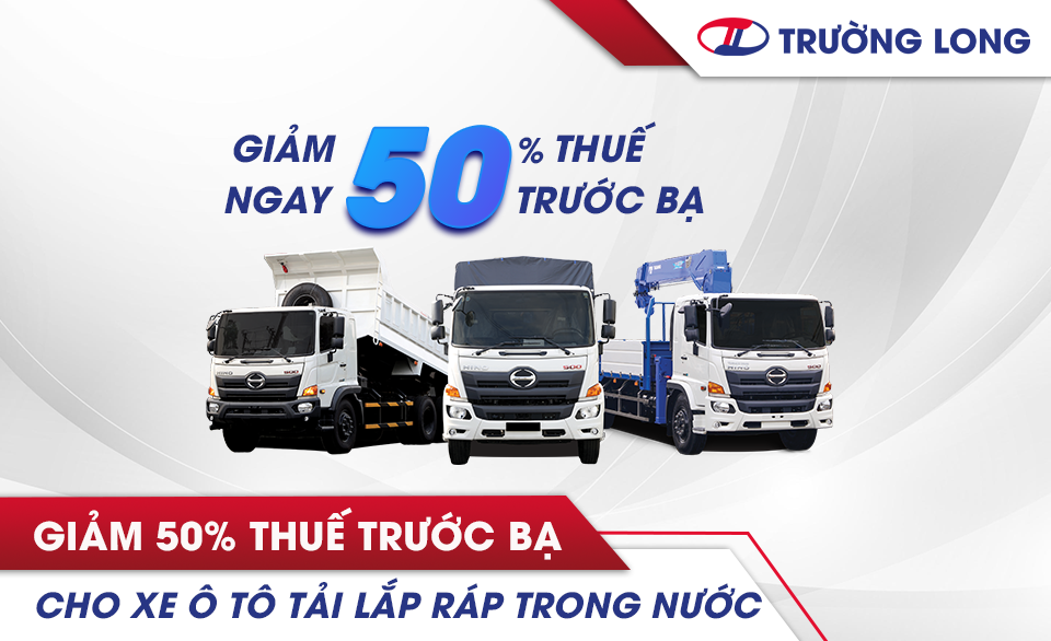 Giảm 50% thuế trước bạ - Cơ hội mua xe Hino với ngân sách hợp lý