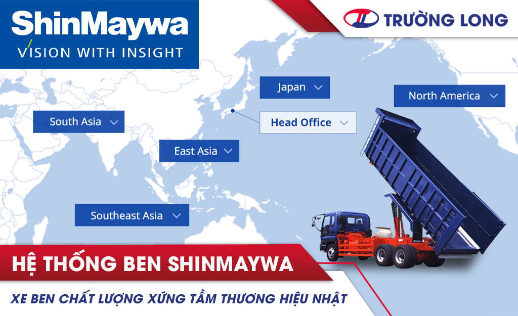 Khám phá hệ thống ben ShinMaywa vượt trội trên xe ben Hino Trường Long