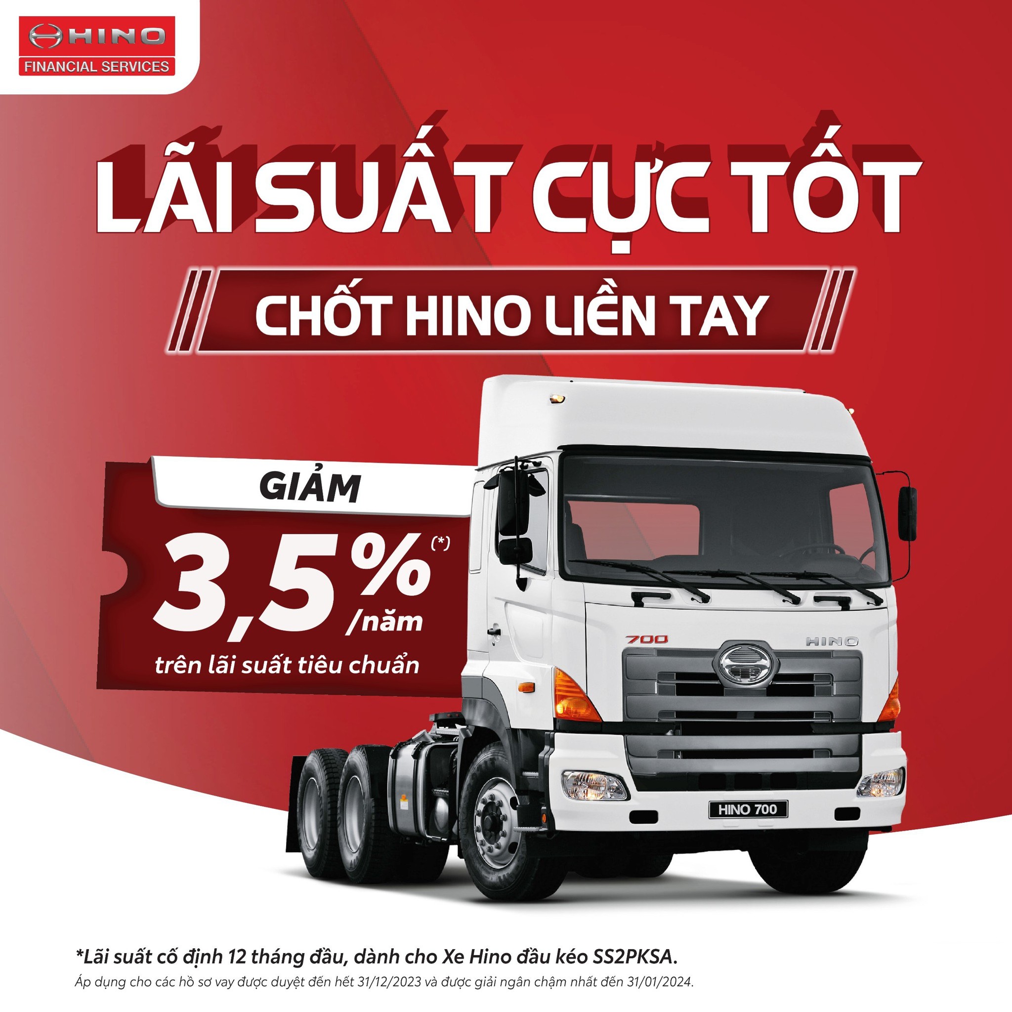 HỖ TRỢ LÃI VAY, NHẬN XE LIỀN TAY Hino Trường Long