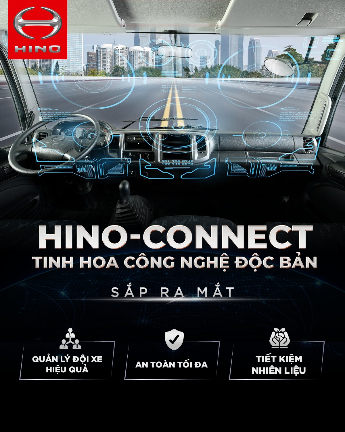 Điểm sáng trên Hino Euro 5: HINO-CONNECT