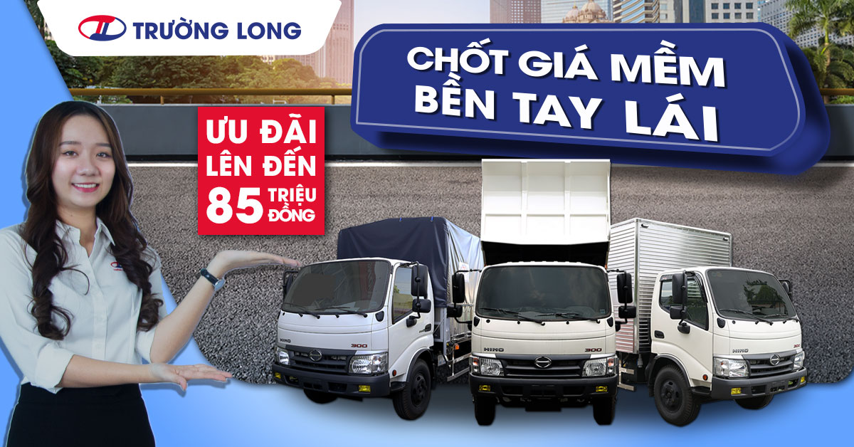 Chốt giá êm, bền tay lái với ưu đãi tháng 10 tại Hino Trường Long