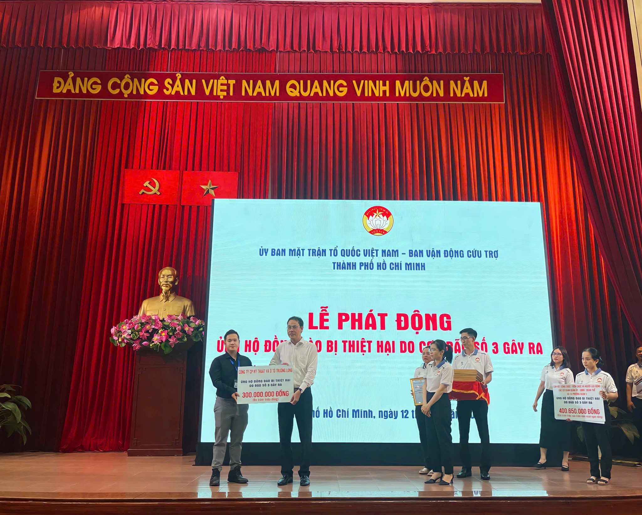 CÔNG TY TRƯỜNG LONG CHUNG TAY HỖ TRỢ ĐỒNG BÀO KHẮC PHỤC HẬU QUẢ BÃO SỐ 3