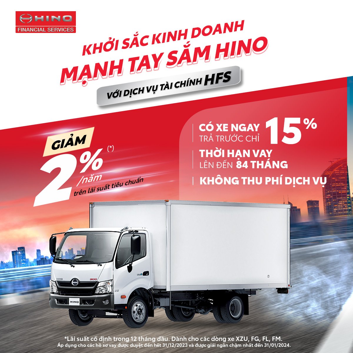 Giải pháp tài chinh vay mua xe tải chính hãng Hino