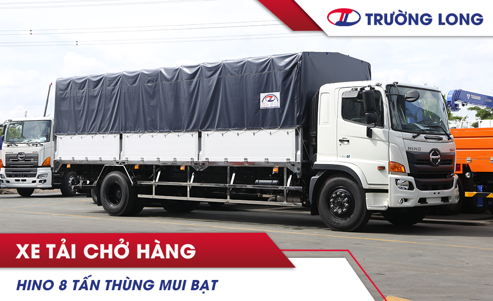 hino 8 tấn thùng mui bạt