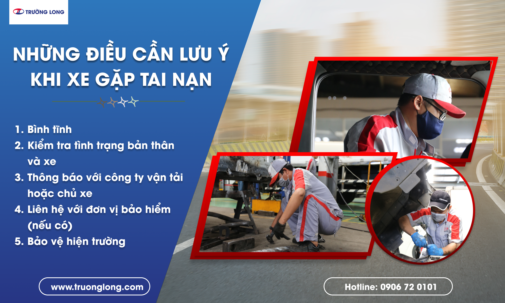 lưu ý khi xe gặp tai nạn