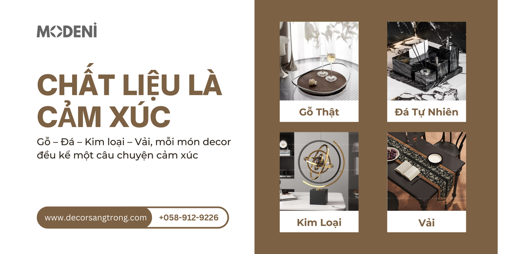 Vật Liệu Không Chỉ Là Bề Mặt – Chọn Chất Liệu Cho Cảm Xúc và Chiều Sâu Thẩm Mỹ