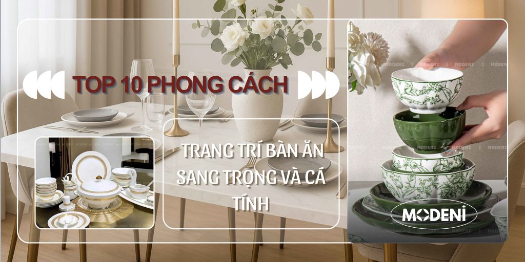 10 Phong Cách Trang Trí Bàn Ăn Sang Trọng và Cá Tính: Biến Mọi Không Gian Thành Nơi Truyền Cảm Hứng