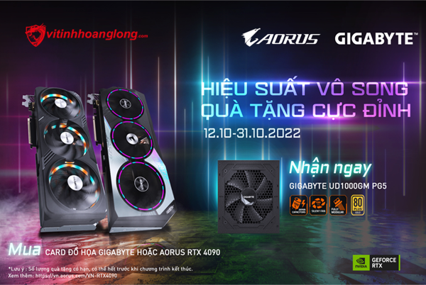 Gigabyte / Aorus RTX 4090 – Hiệu Suất Vô Song / Qùa Tặng Cực Đỉnh