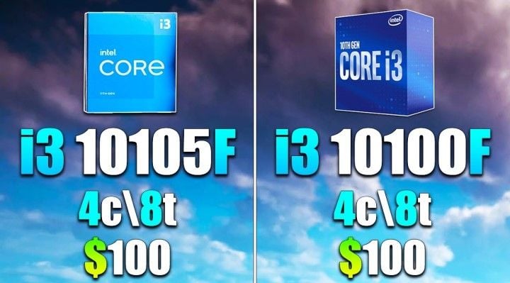 I3 10100f vs I3 10105f nên mua loại nào?