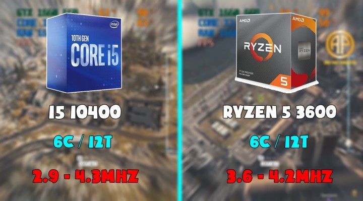 So sánh Ryzen 5 3600 vs I5 10400 nên mua loại nào