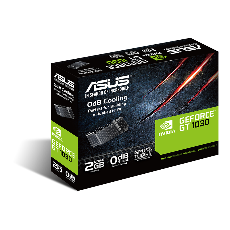 Card màn hình VGA Asus Geforce GT 1030 2GB DDR4 Silent BRK