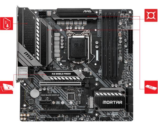 MSI MAG B460M Mortar