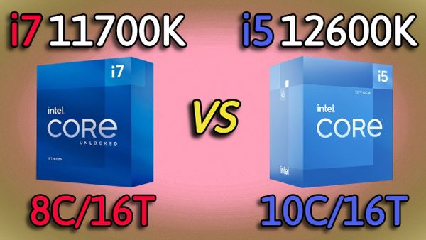 I5 12600k vs I7 11700k