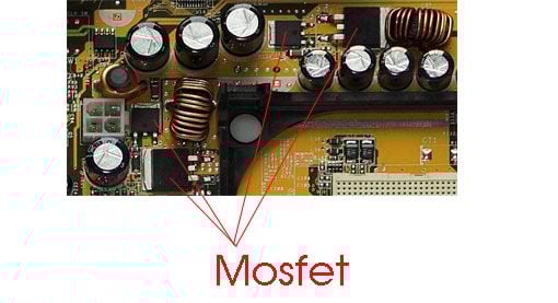 Mosfet trên mainboard PC