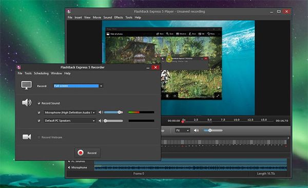 quay màn hình máy tính với phần mềm FlashBack Express