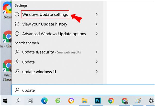 Tính năng Windows Update đang bị tắt
