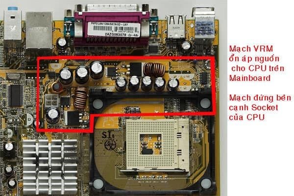 Tụ điện trên mainboard PC