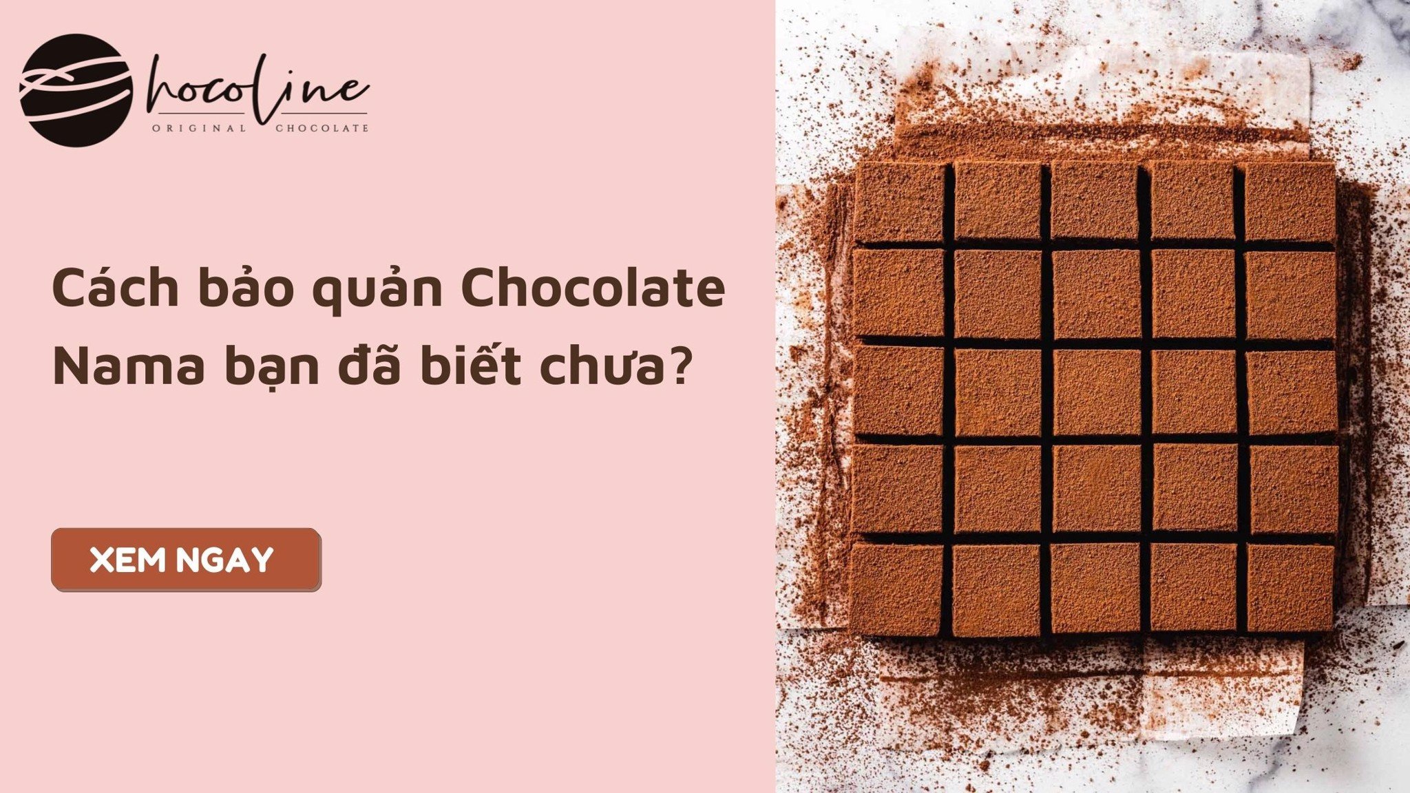 Cách bảo quản Chocolate Nama bạn đã biết chưa?