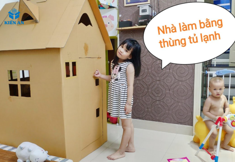 Hướng dẫn làm lều carton đẹp, đơn giản cho bé có thể làm tại nhà