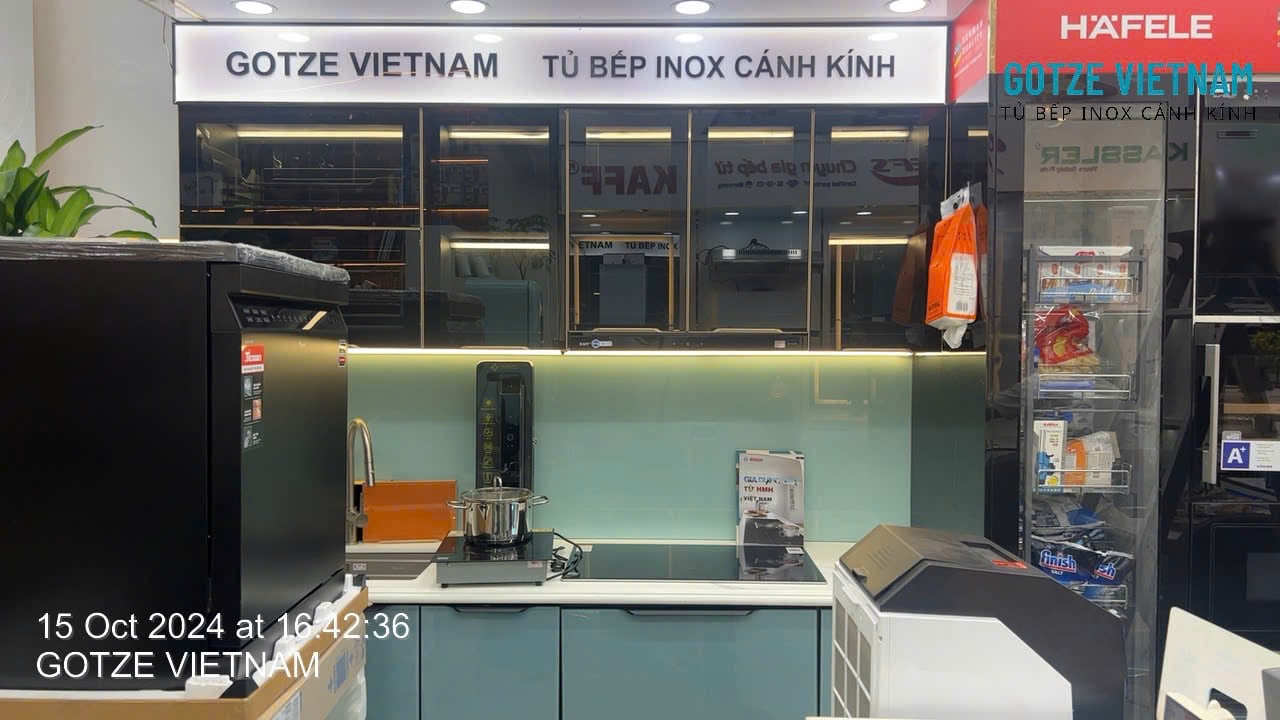 Đánh giá thương hiệu tủ bếp inox cánh kính Gotze Việt Nam