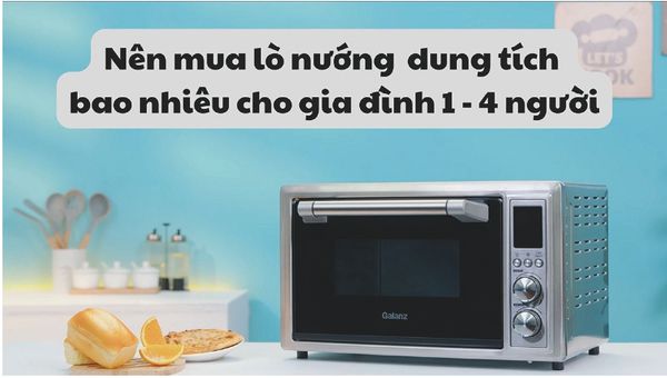 lò nướng bánh phù hơpk cho gia đình