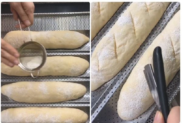 tạo hình dạng cho bánh mỳ