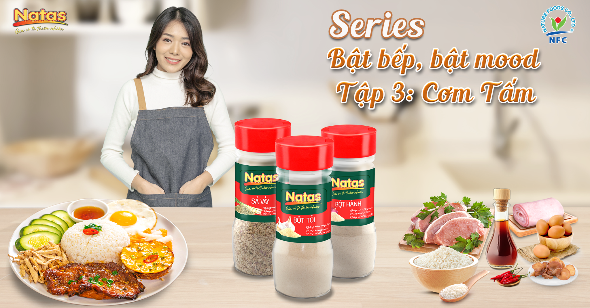 VÀO BẾP CÙNG NATAS - CÔNG THỨC CHẾ BIẾN CƠM TẤM