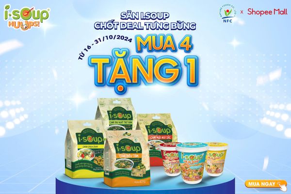 🔥 MUA 4 I.SOUP TẶNG 1 I.SOUP HUUPS!