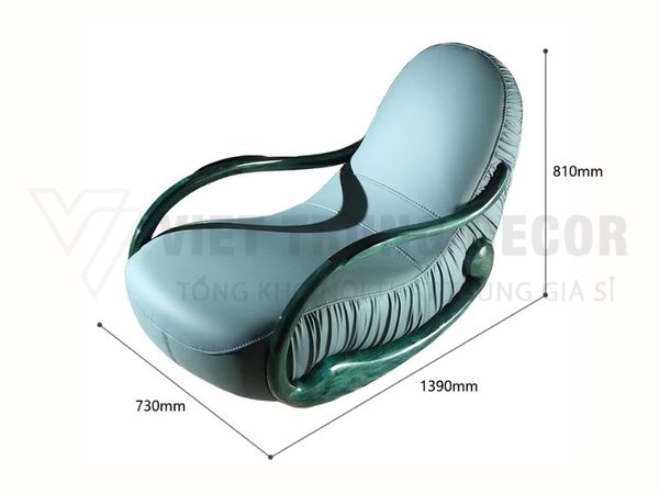Ghế Bập Bênh Thư Giãn Da Bò Ý EC11