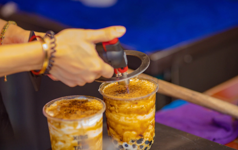Trà sữa nướng, món trà sữa đặc biệt, cách làm trà sữa nướng thơm ngon, lạ miệng