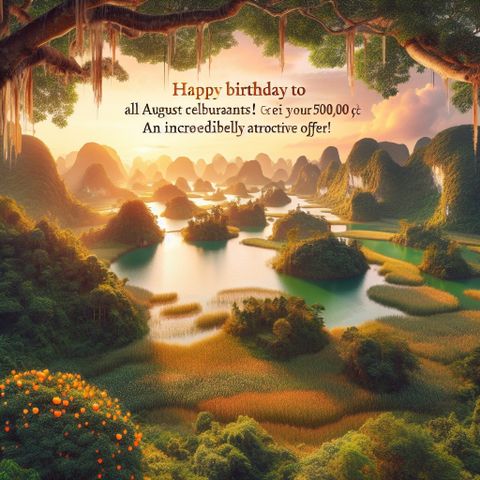 🎂 Chúc mừng sinh nhật tháng 8! Nhận ngay voucher 500.000đ – ưu đãi cực hấp dẫn! 🎁