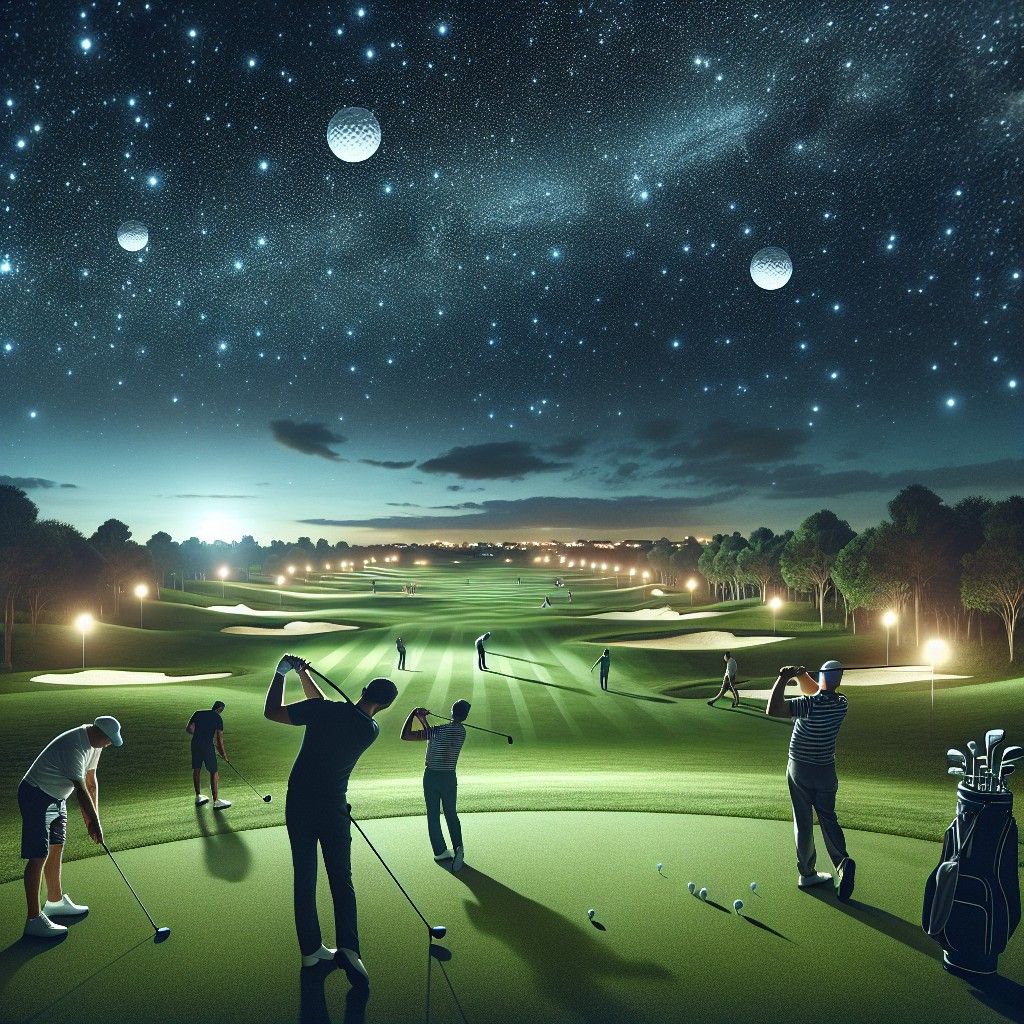 Trải Nghiệm Golf Đêm Tại Các Sân Có Chiếu Sáng