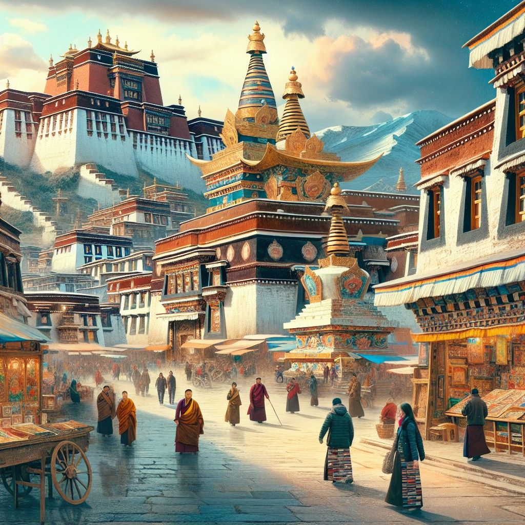 Dạo bước trên phố Barkhor – Trái tim văn hóa Tây Tạng