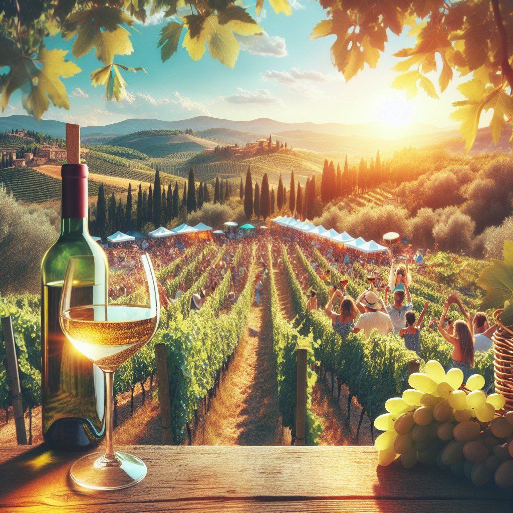 Lễ hội thu hoạch nho ở Tuscany, Ý
