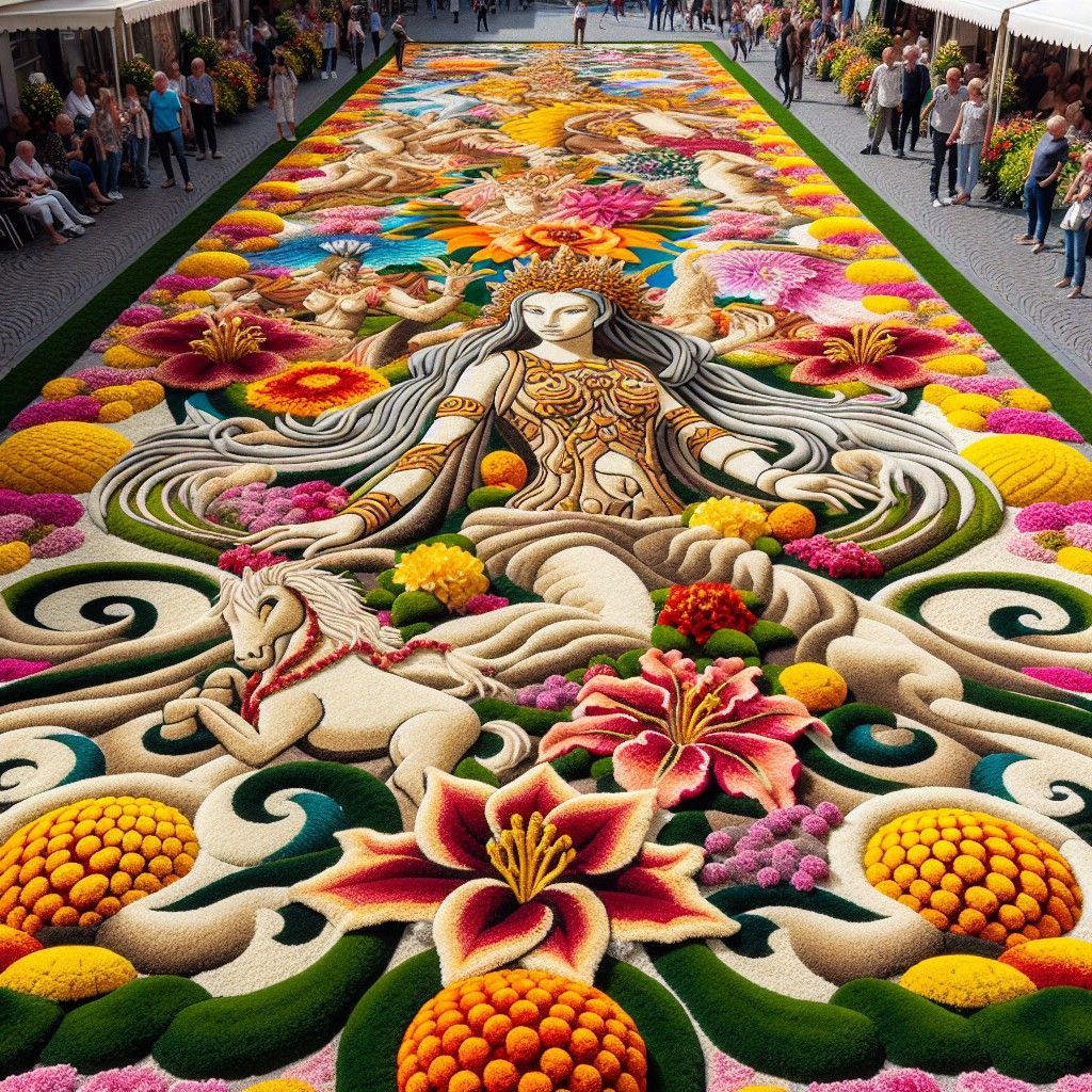 Lễ hội Thảm Hoa - Flower Carpet tại Brussels, Bỉ