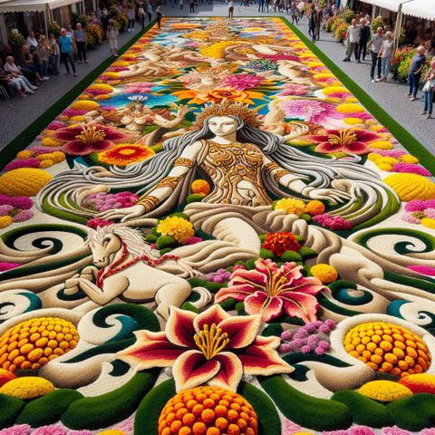 Lễ hội Thảm Hoa - Flower Carpet tại Brussels, Bỉ