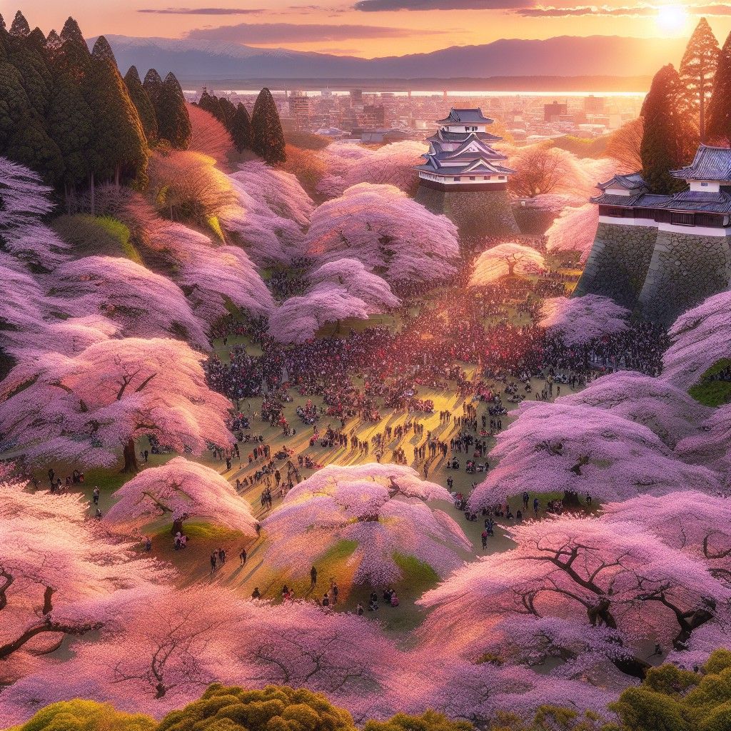 Lễ hội hoa anh đào Takato Castle Park – Đầu tháng 4