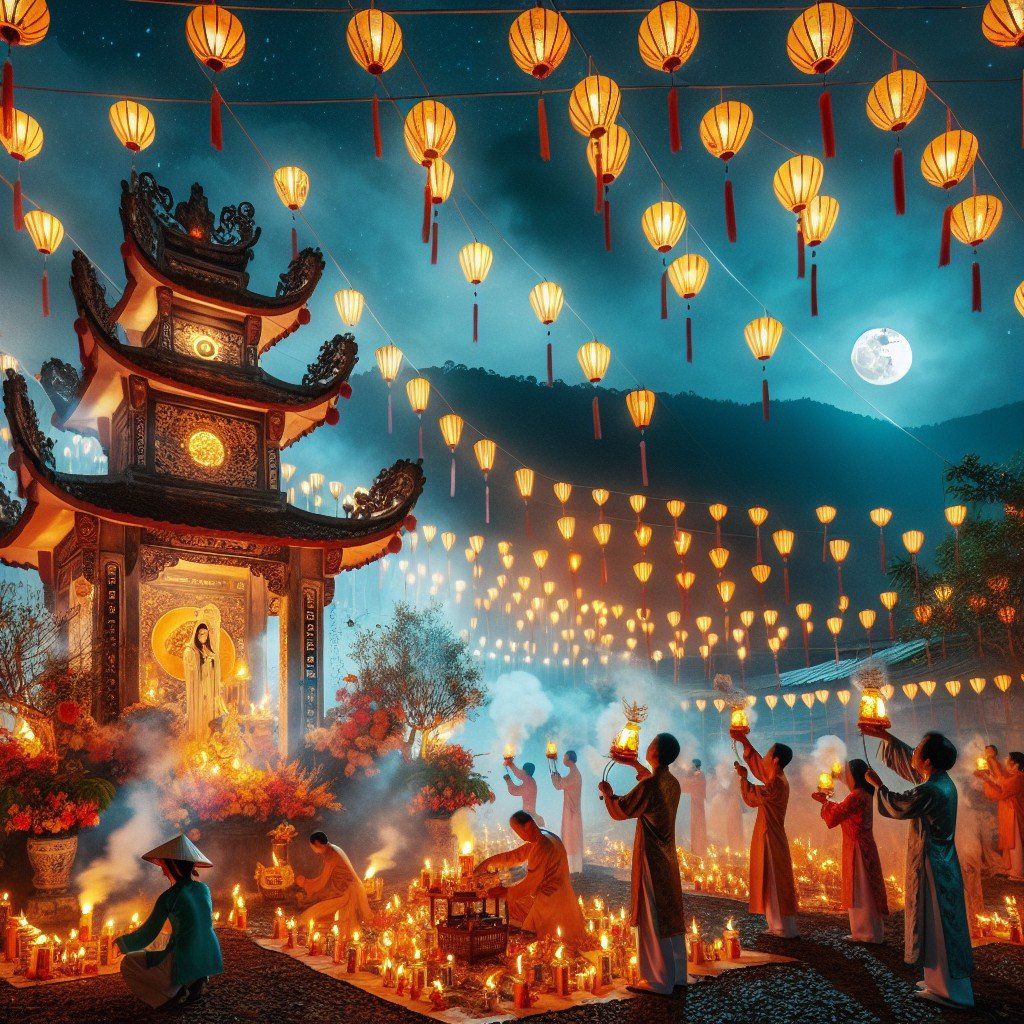 Lễ hội Ghost Festival (Trung Nguyên) – Rằm tháng 7 (âm lịch)