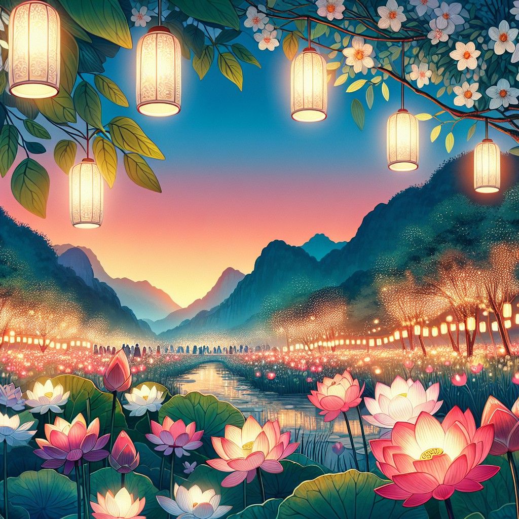 Lễ hội Đèn lồng Hoa sen (Yeon Deung Hoe) – Tháng 4