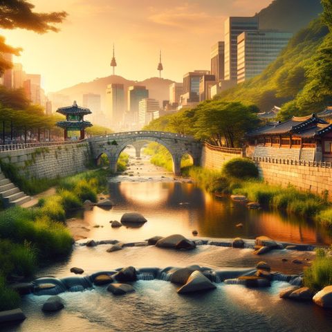 Suối Cheonggyecheon – Nhịp thở của Seoul