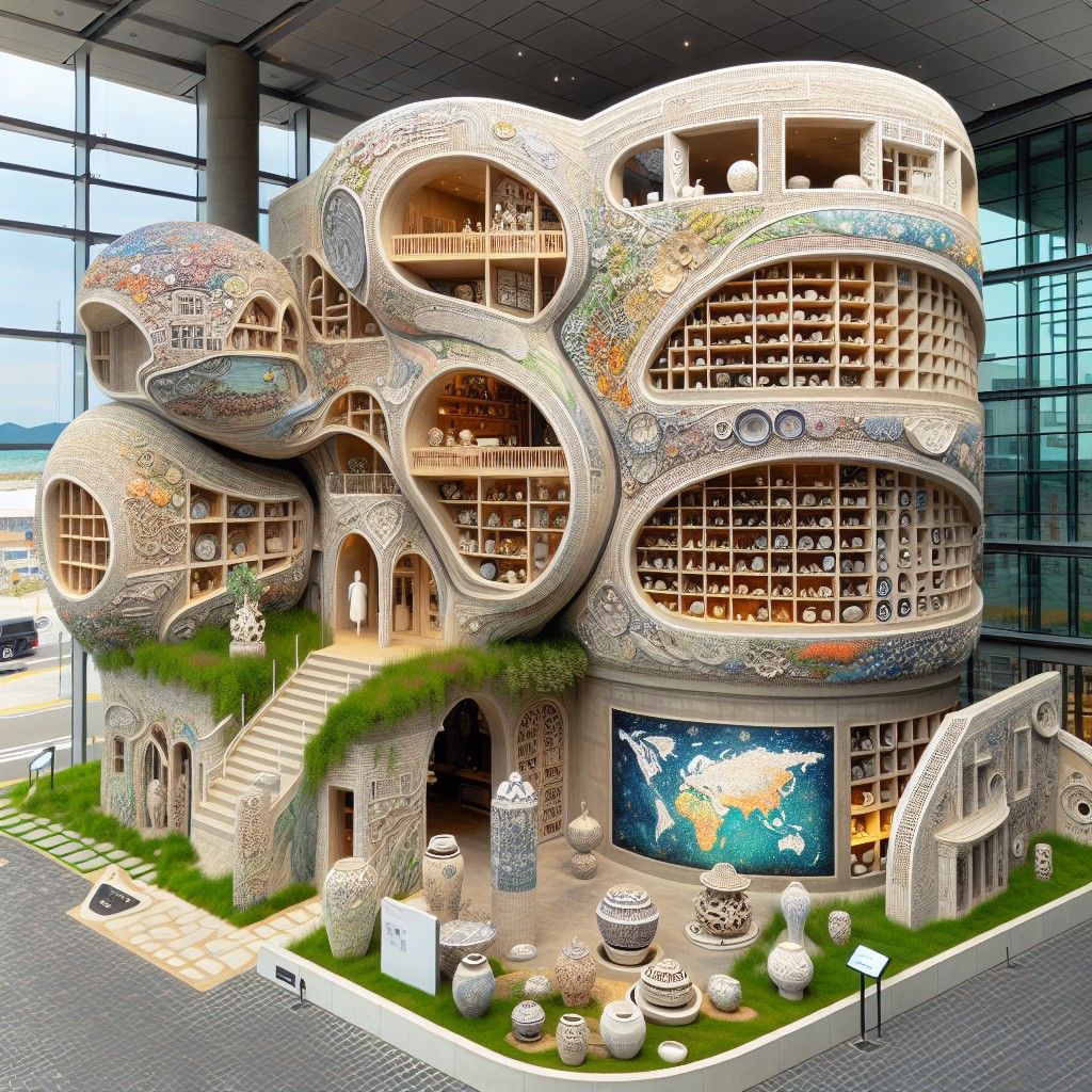 Clayarch Gimhae Museum - Bảo tàng gốm kiến trúc độc đáo của Hàn Quốc