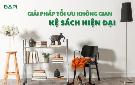 Tối Ưu Không Gian Với Kệ Sách Hiện Đại